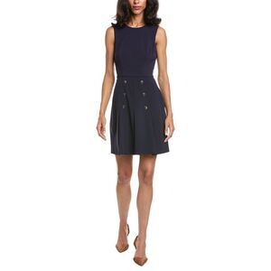 Tahari Asl Womens  Mini Dress, Blue